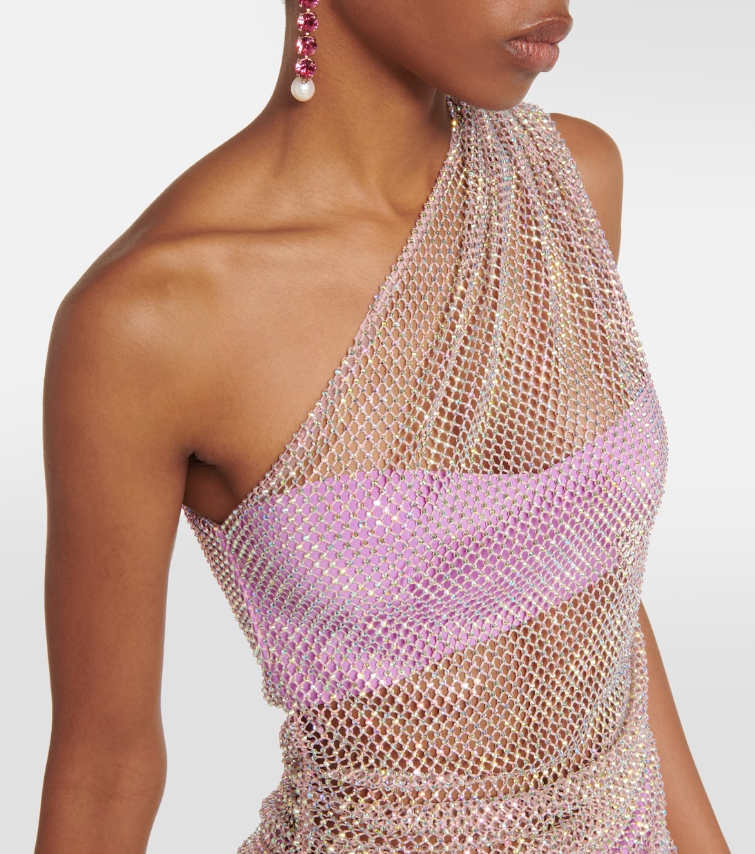 Embellished mesh midi dress | Giuseppe di Morabito