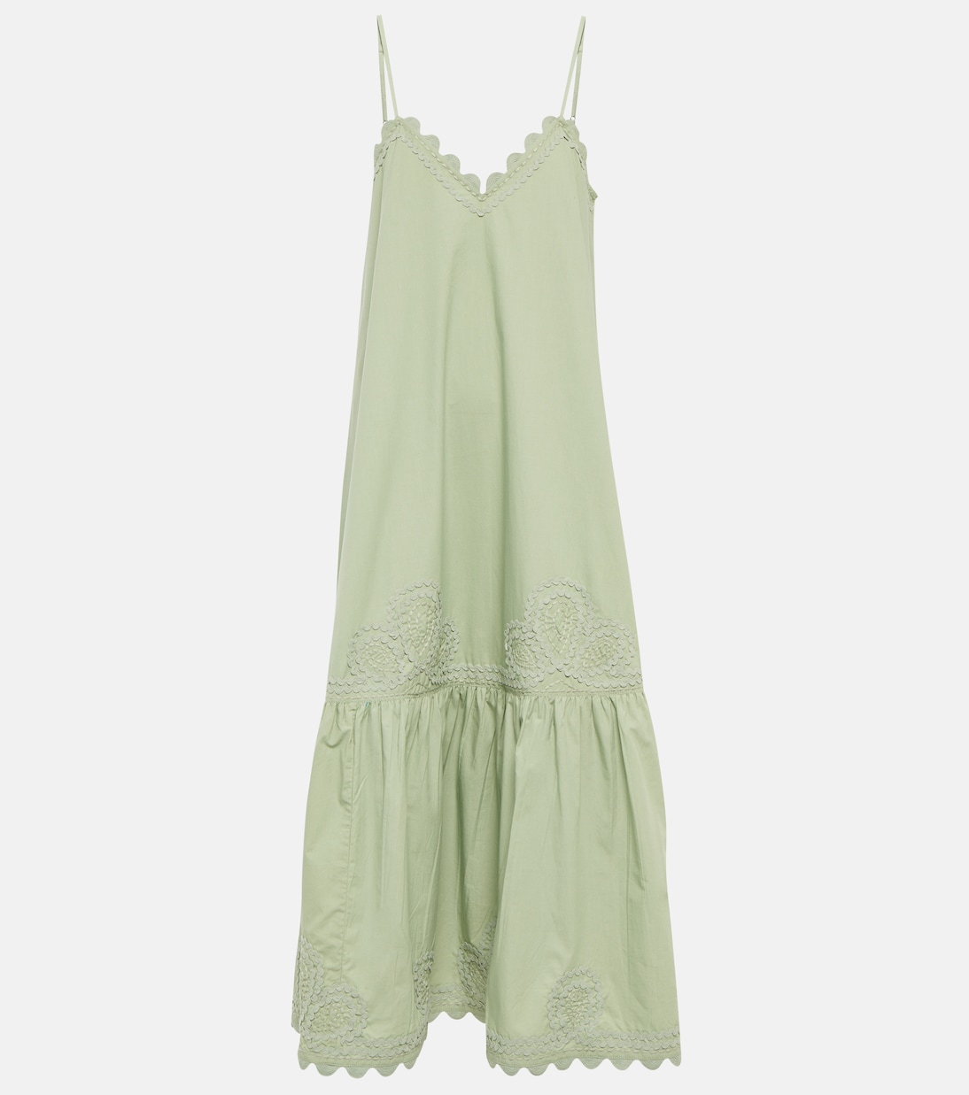Cotton poplin midi dress | Juliet Dunn