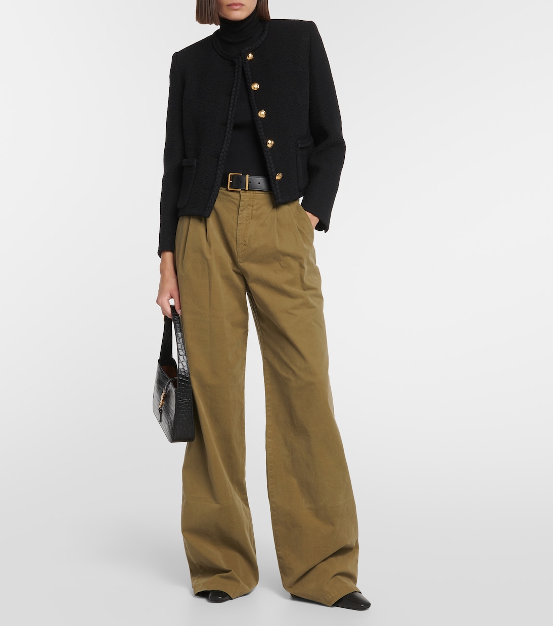 Pantalon ample Flavie en coton et lin | Nili Lotan