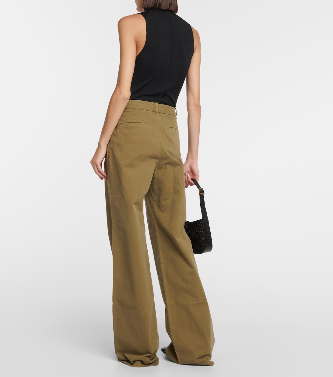 Pantalon ample Flavie en coton et lin | Nili Lotan