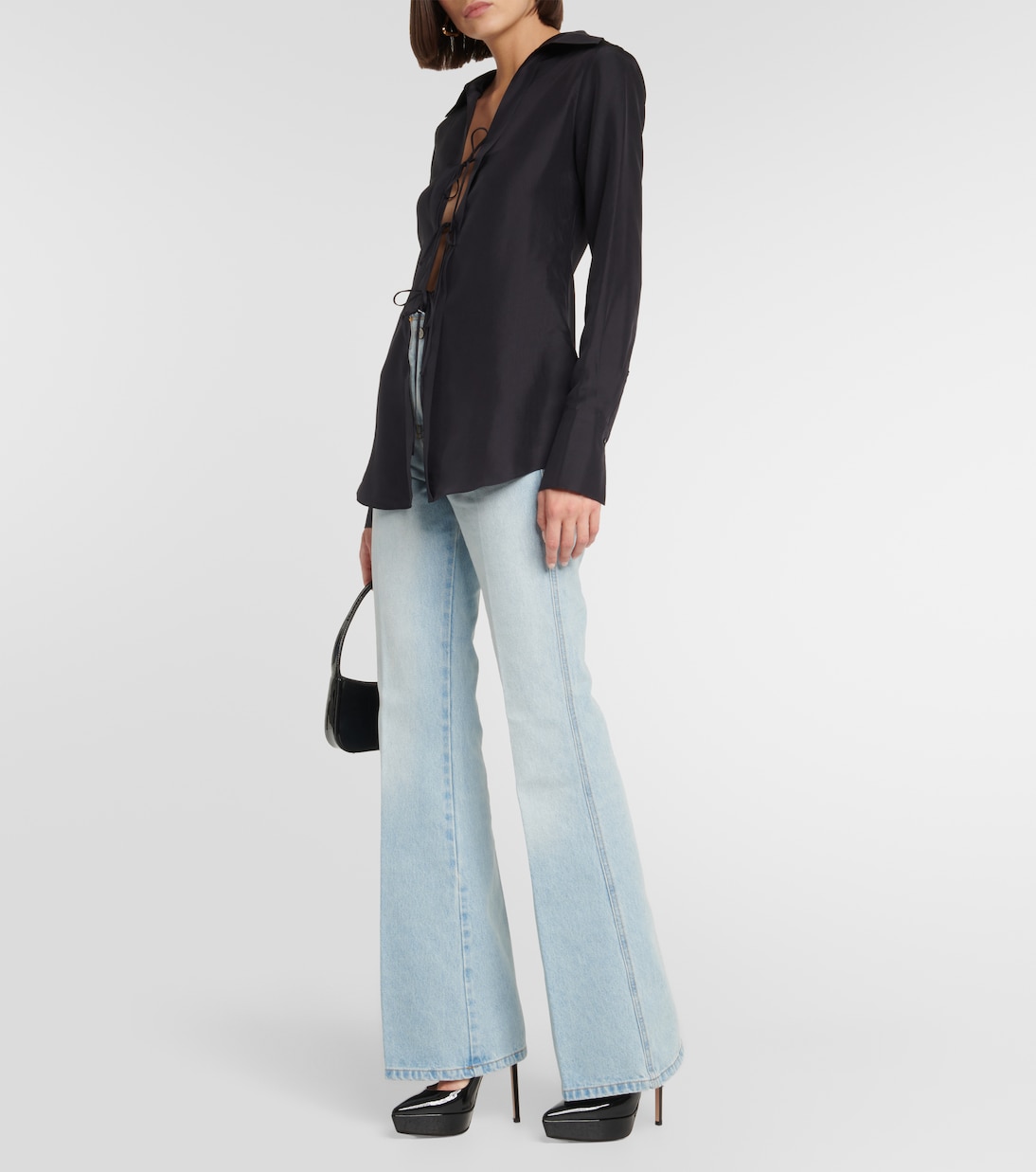 Pumps con plateau in vernice | Gianvito Rossi