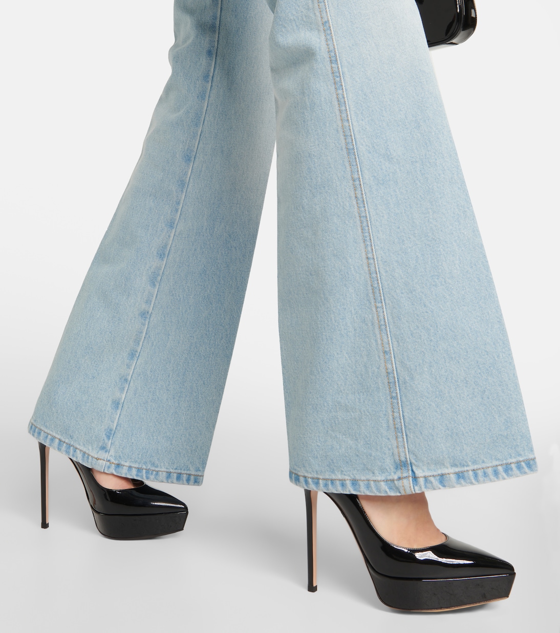 Pumps con plateau in vernice | Gianvito Rossi