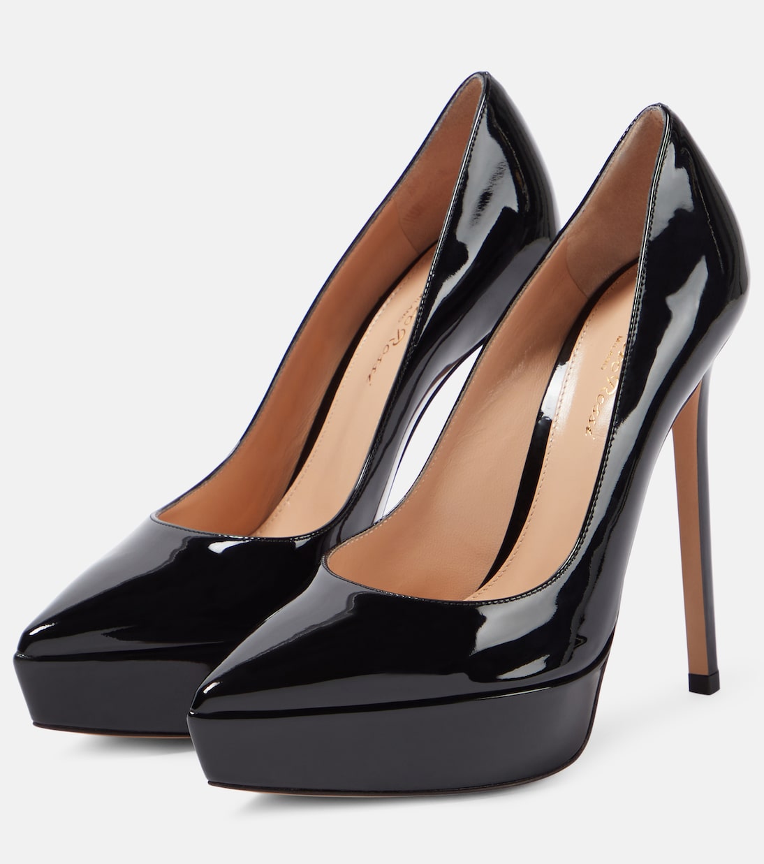 Pointed platform pumps sale