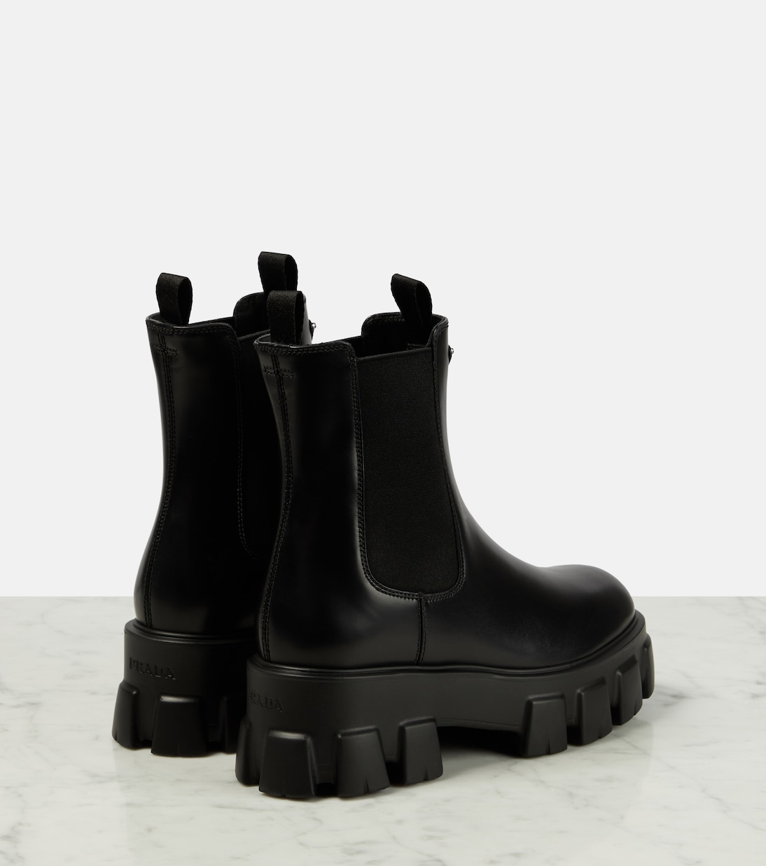 Chelsea Boots Monolith aus Leder | Prada