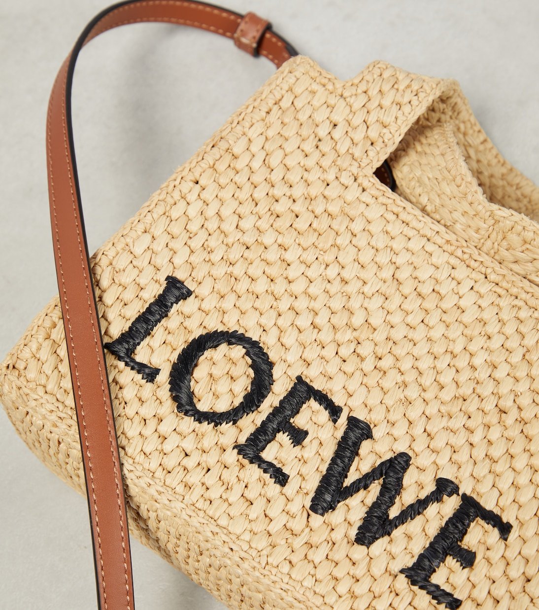 Paula's Ibiza logo raffia tote bag | Loewe