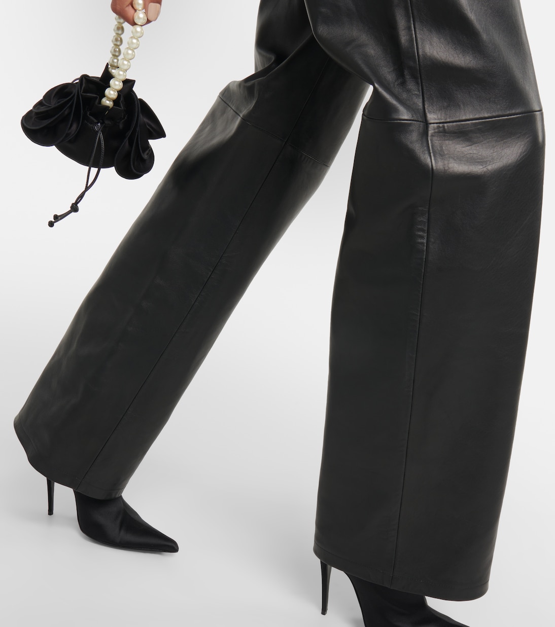 Pantalon à taille haute en cuir | Magda Butrym
