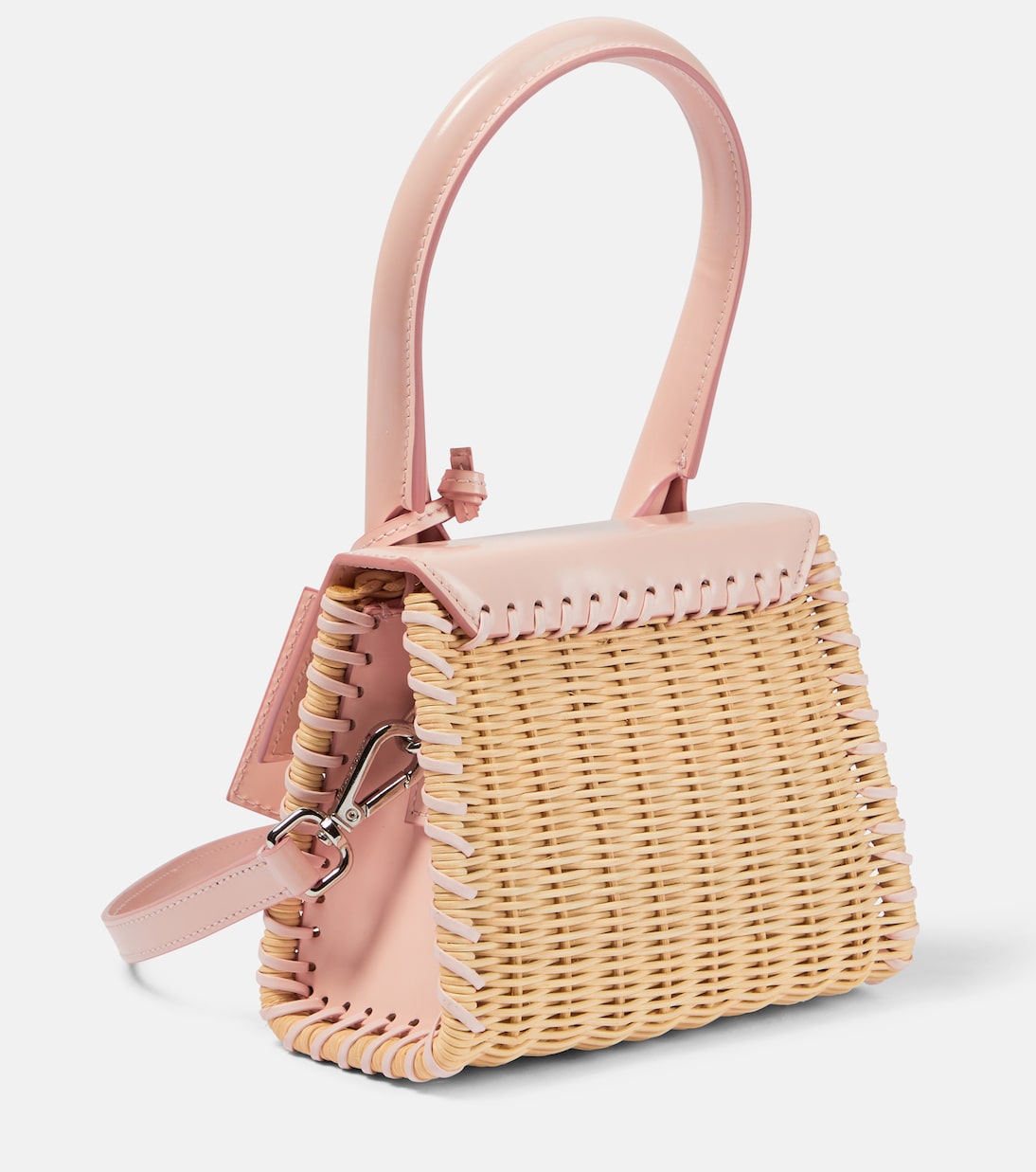 Tote Le Chiquito Moyen Osier de piel | Jacquemus