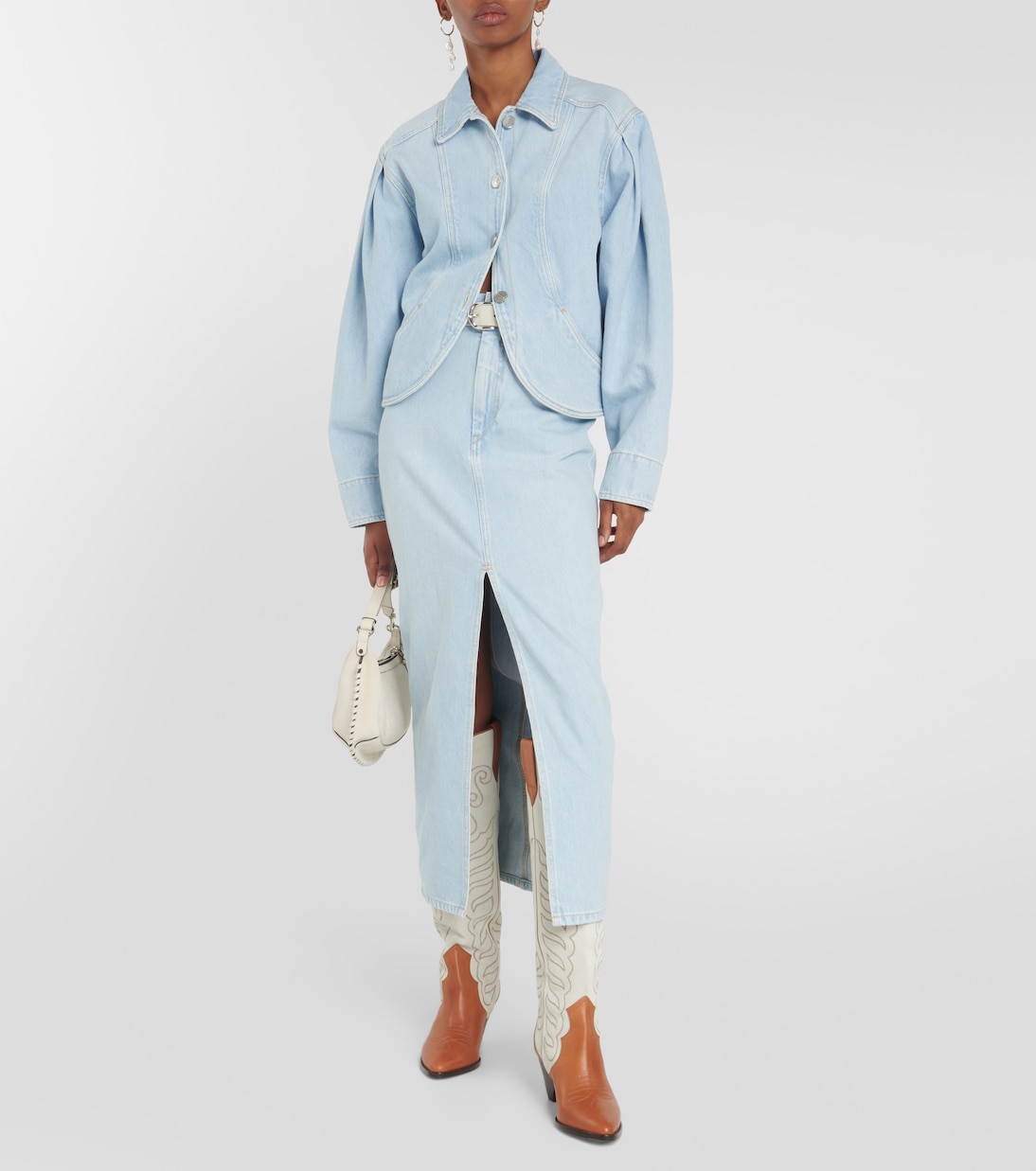Falda larga Vinea en denim | Isabel Marant