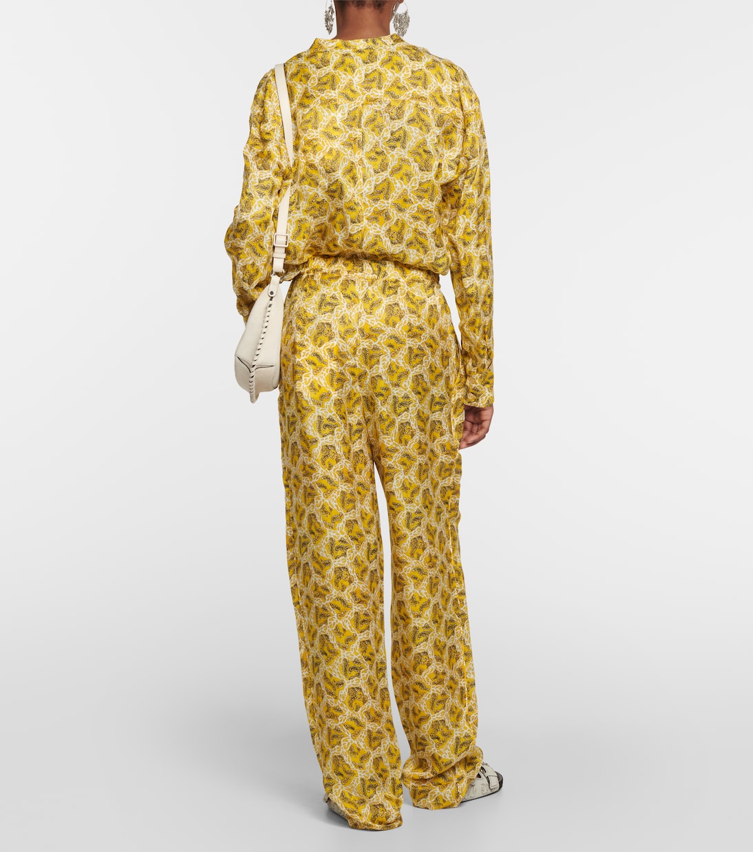 Pantaloni Piera regular in misto seta | Isabel Marant