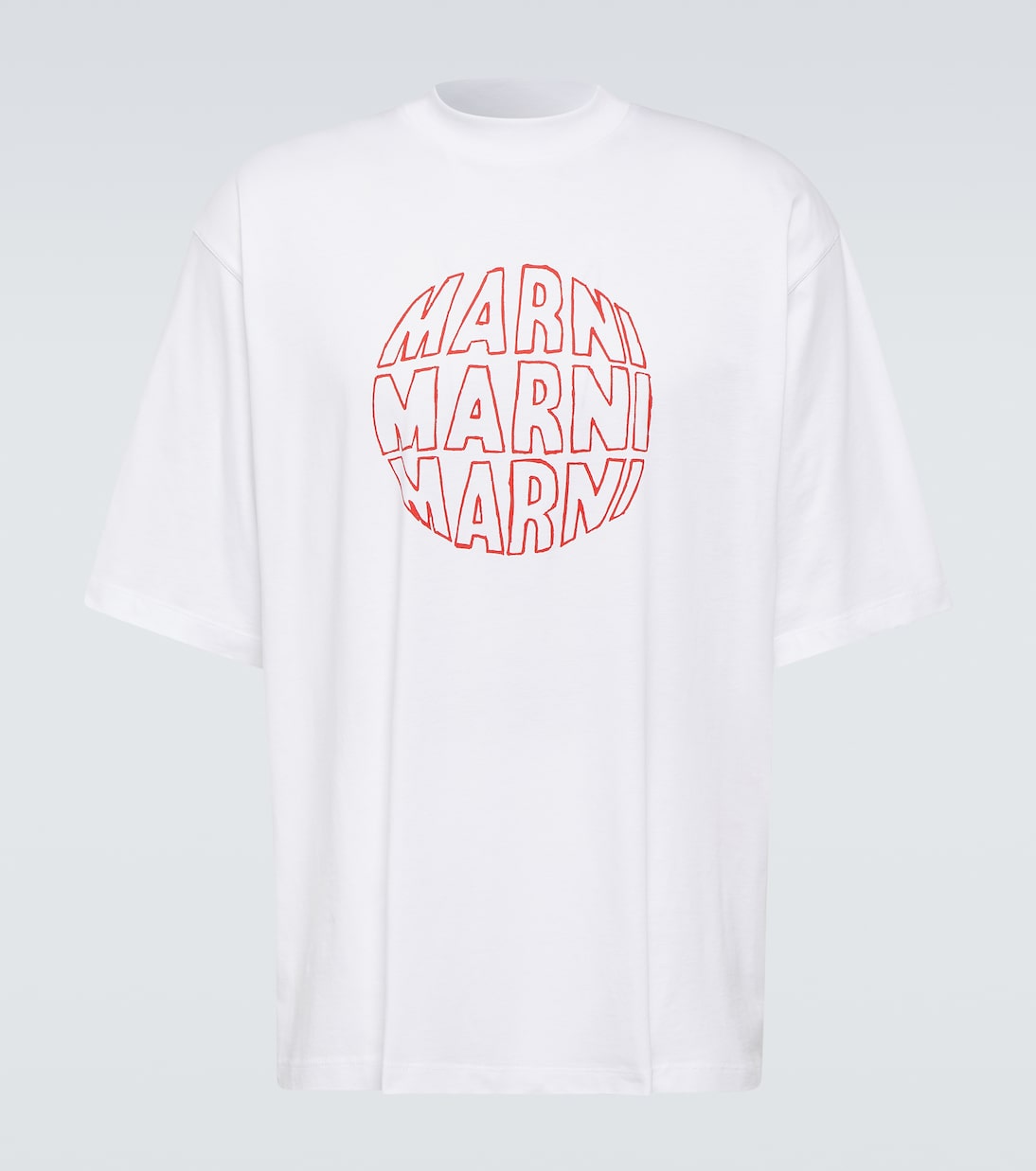 Camiseta en jersey de algodón estampado | Marni