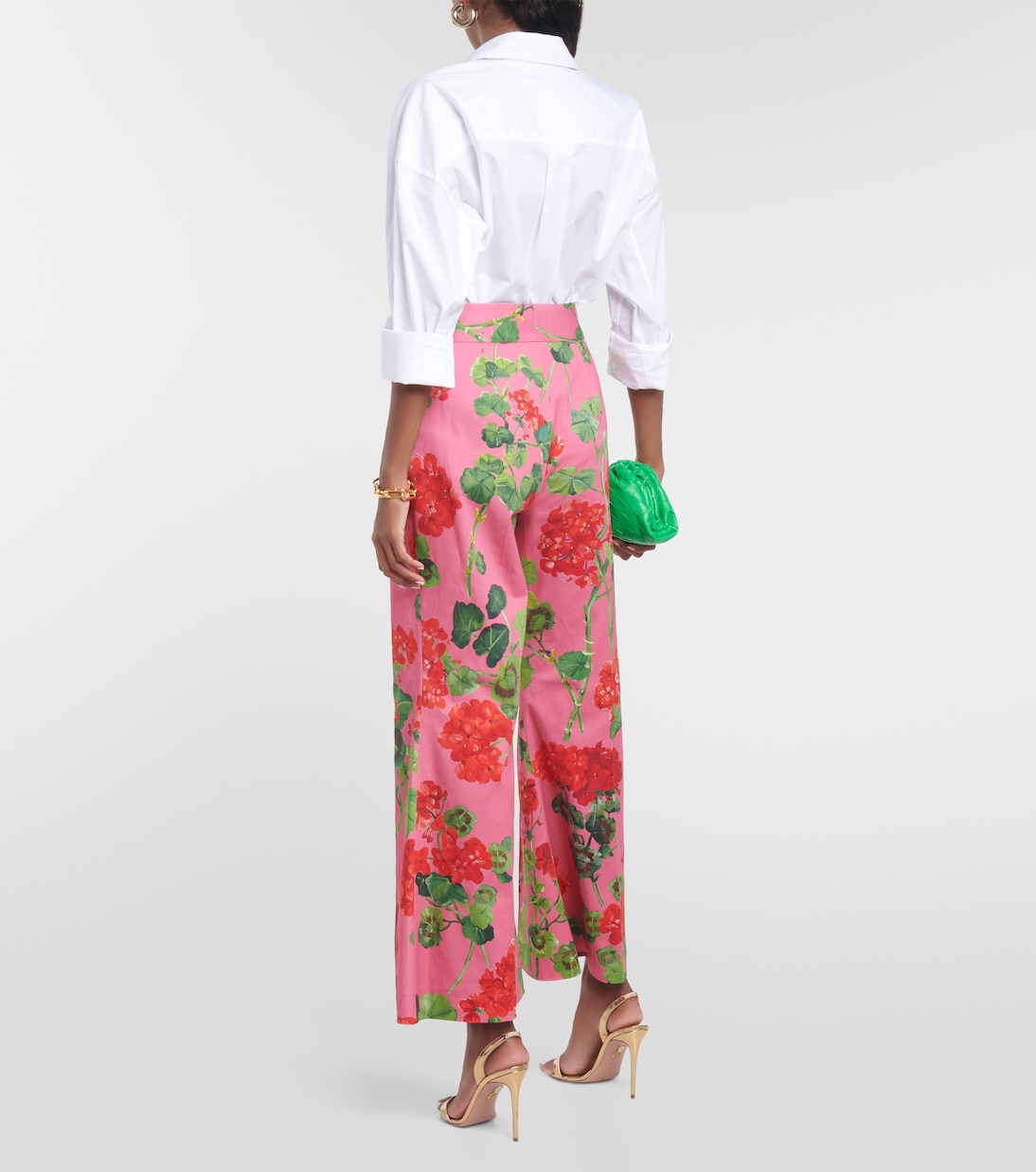 Pantaloni flared in misto cotone | Oscar de la Renta