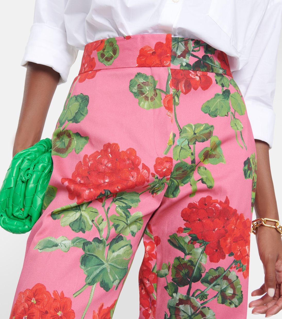 Pantaloni flared in misto cotone | Oscar de la Renta
