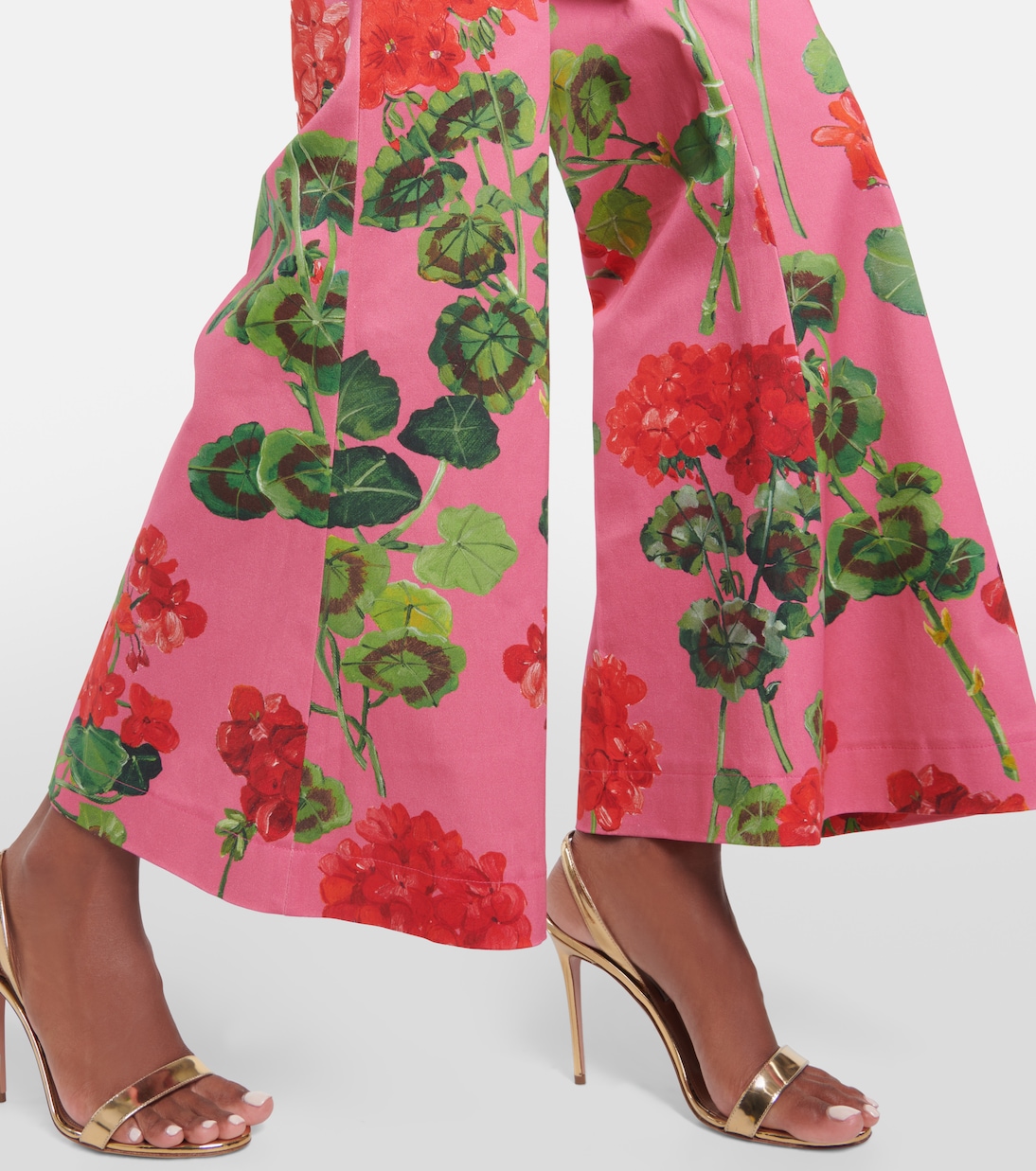 Pantaloni flared in misto cotone | Oscar de la Renta