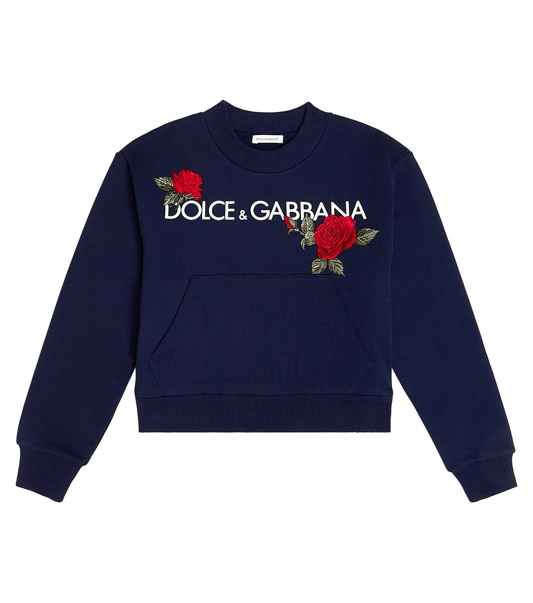 Sudadera en jersey de algodón con logo | Dolce&Gabbana Kids