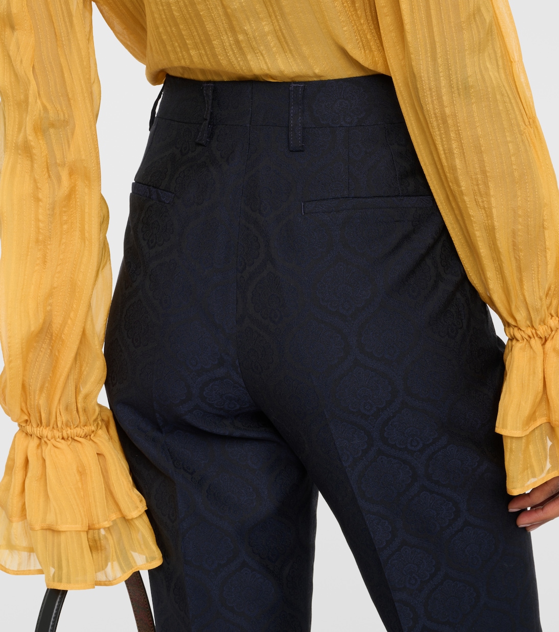 Pantaloni slim in jacquard di misto cotone | Etro