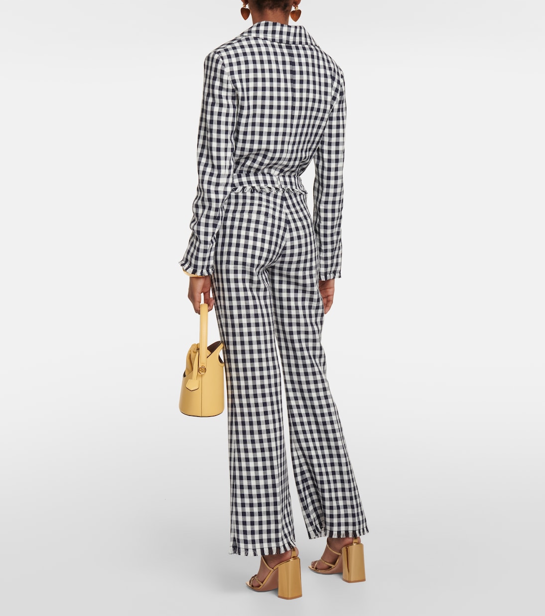 Gingham flared pants  | Etro