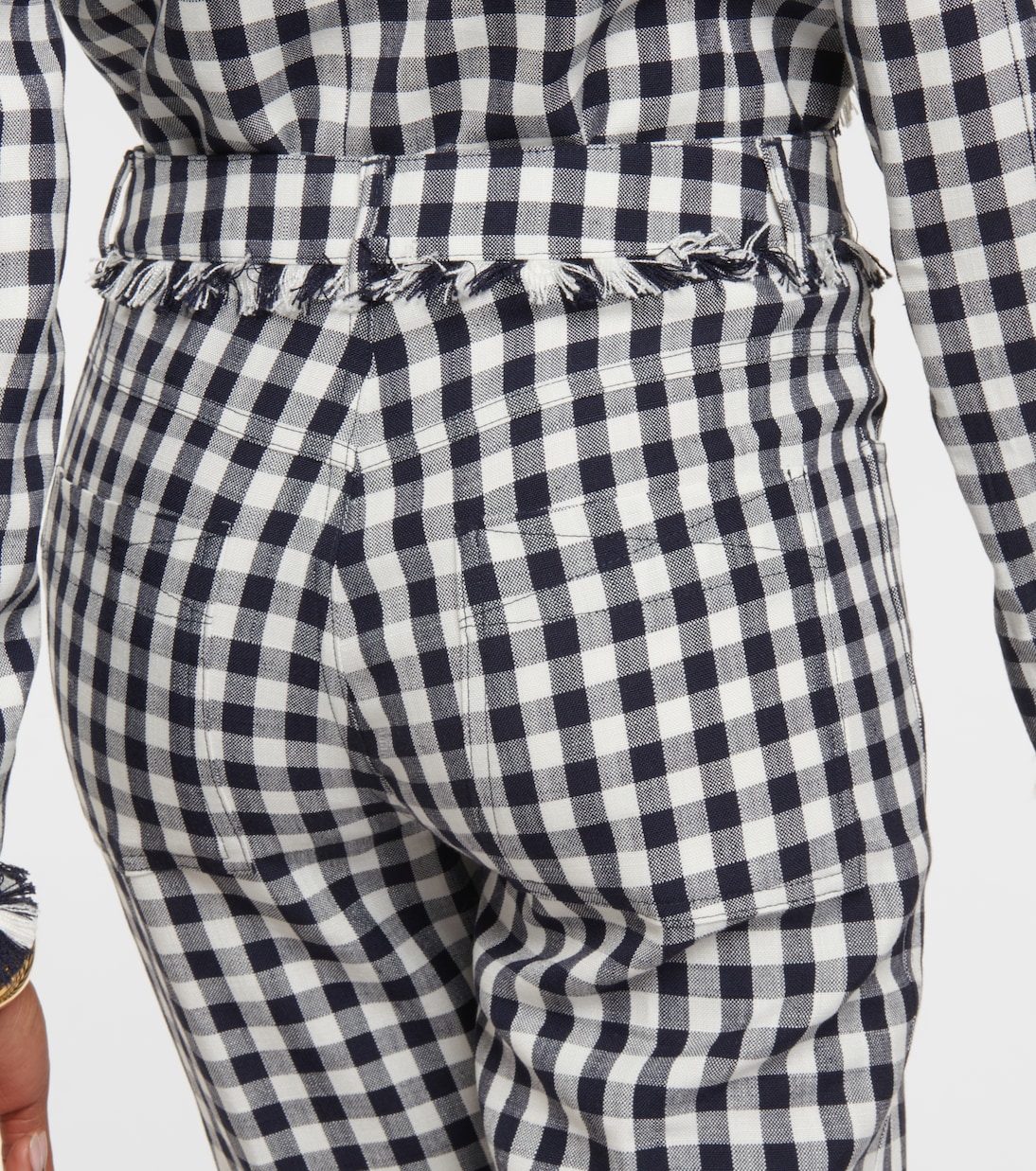 Gingham flared pants  | Etro