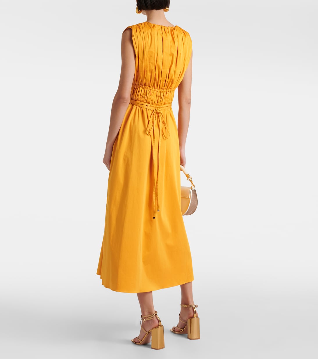 Vestido midi Fiona de mezcla de algodón | Altuzarra