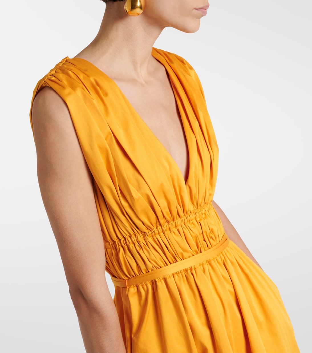 Vestido midi Fiona de mezcla de algodón | Altuzarra
