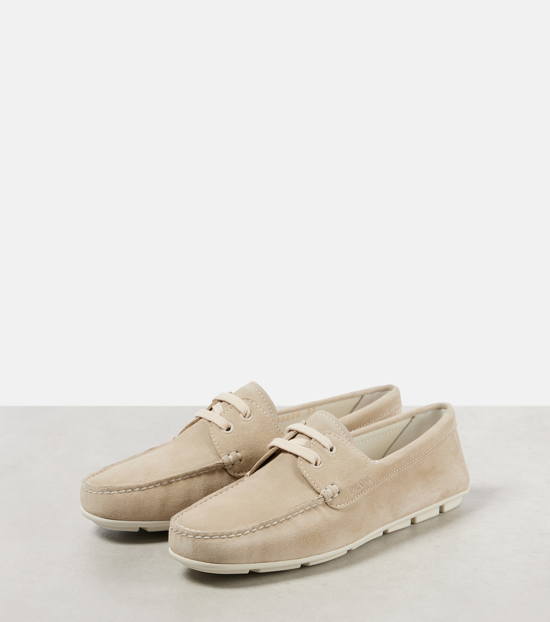 Segelschuhe aus Veloursleder | Prada