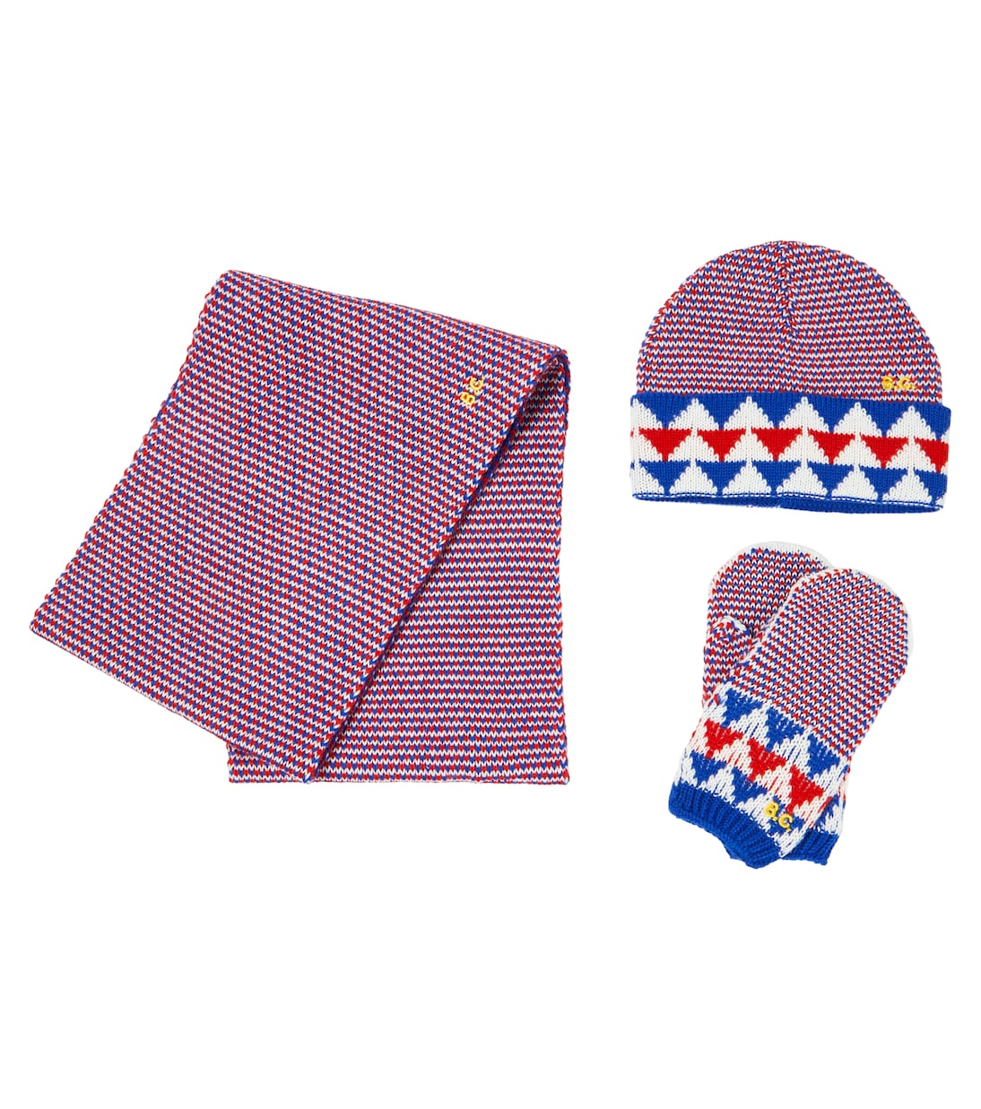 Logo beanie, scarf, and mittens set | Bobo Choses