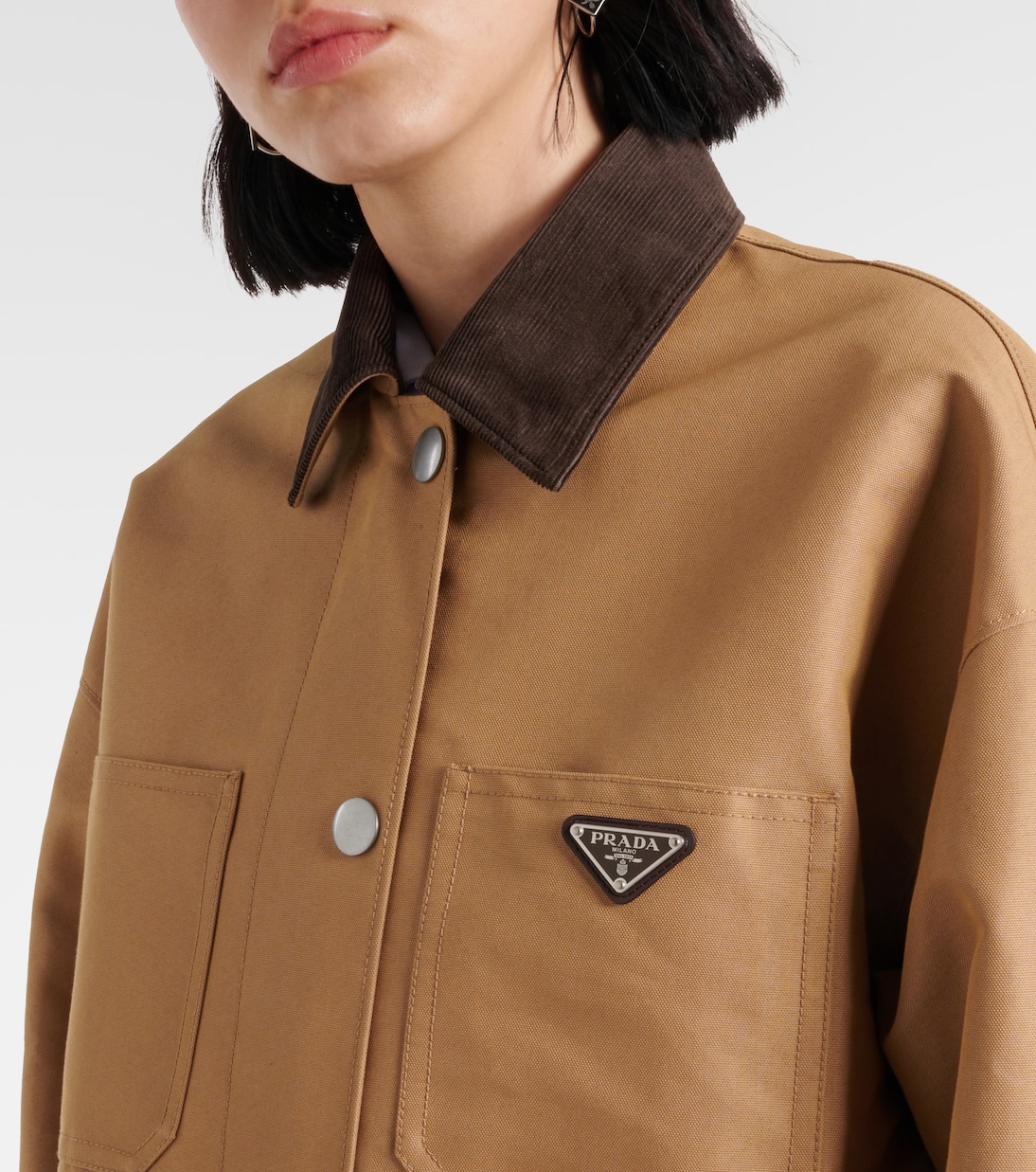 Oversized canvas jacket | Prada