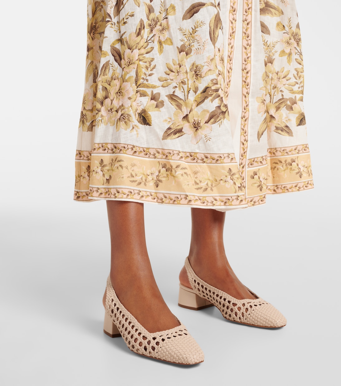 Nova Tarragona leather slingback pumps | Souliers Martinez