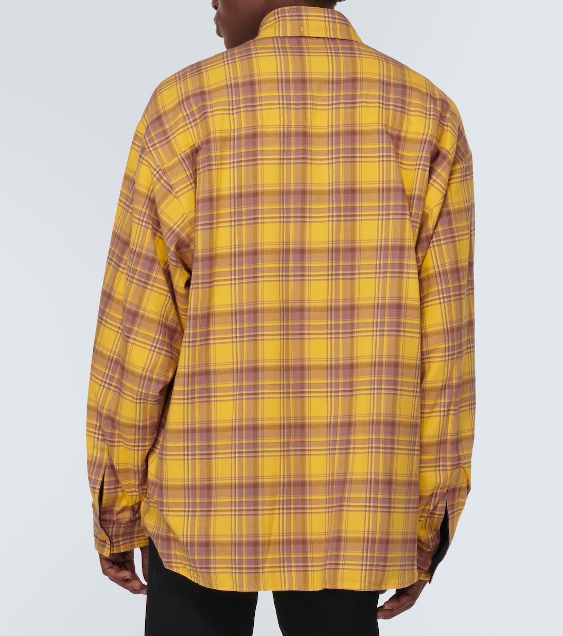 Camicia reversibile in cotone a quadri | Balenciaga