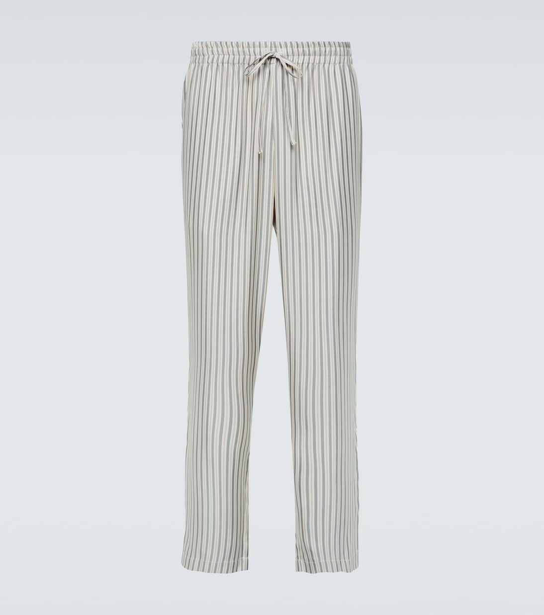 Pantaloni regular in seta a righe | Le Kasha