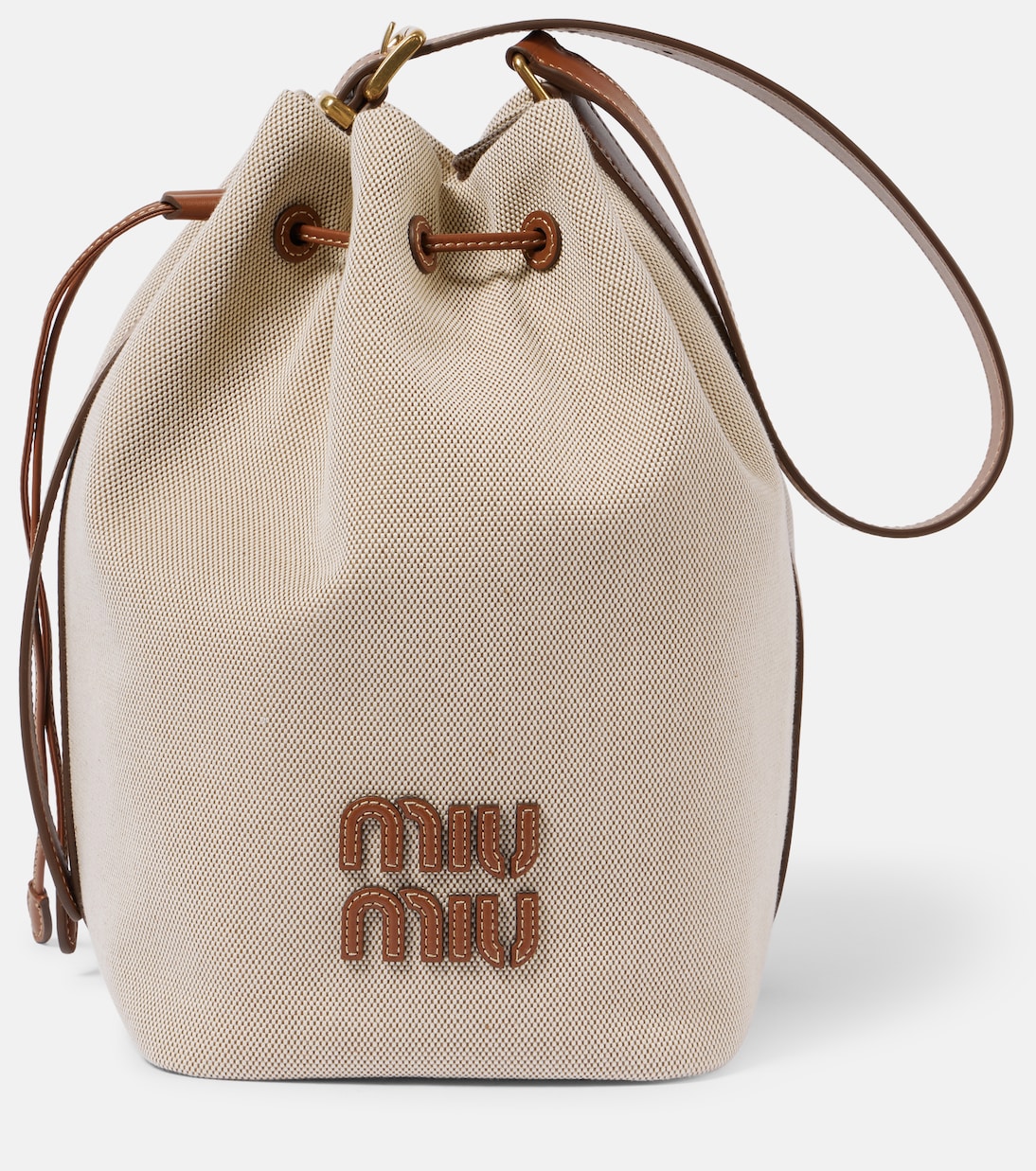 Bucket-Bag mit Leder | Miu Miu
