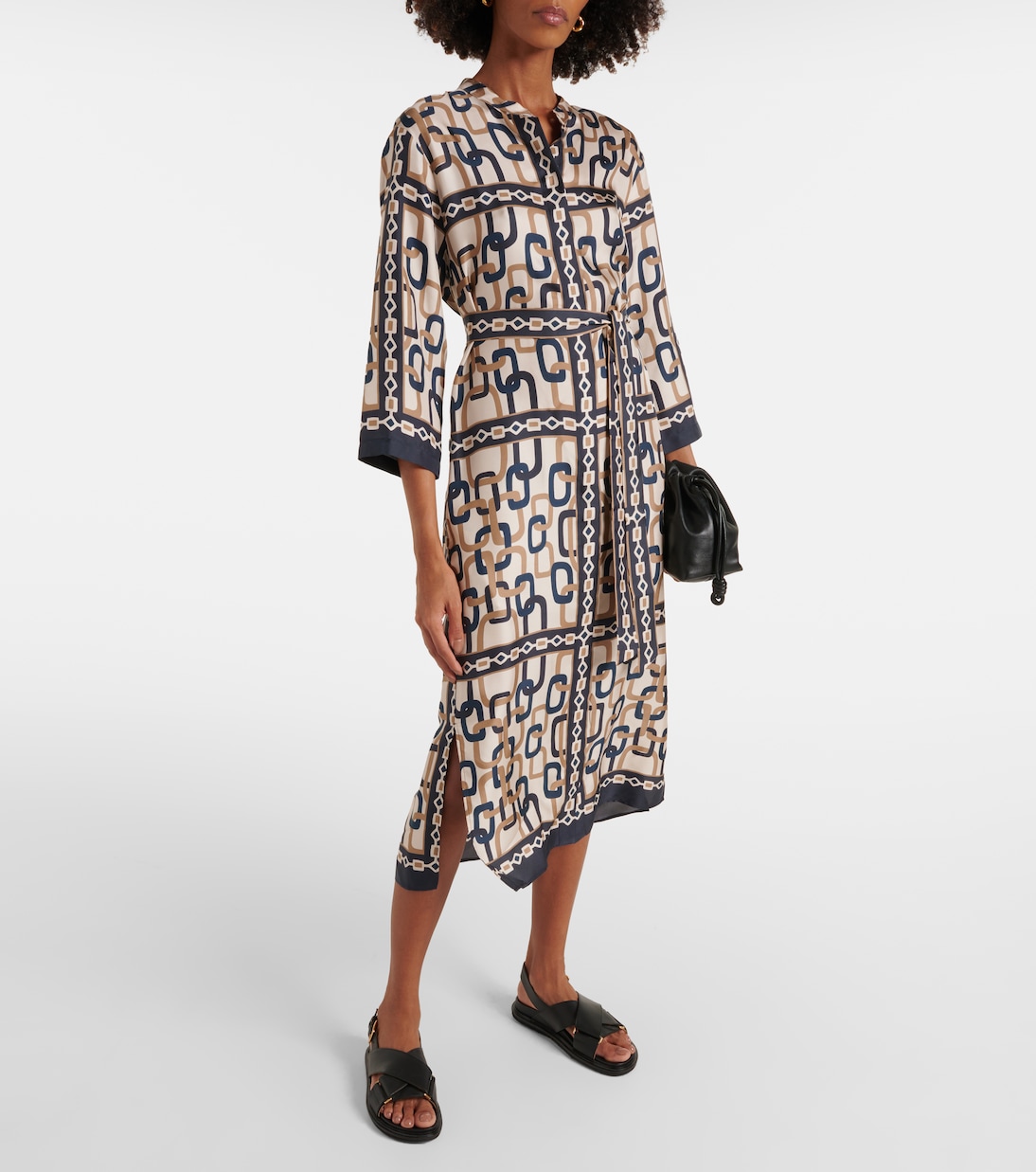 Bedrucktes Midikleid Falesia aus Twill | 'S Max Mara