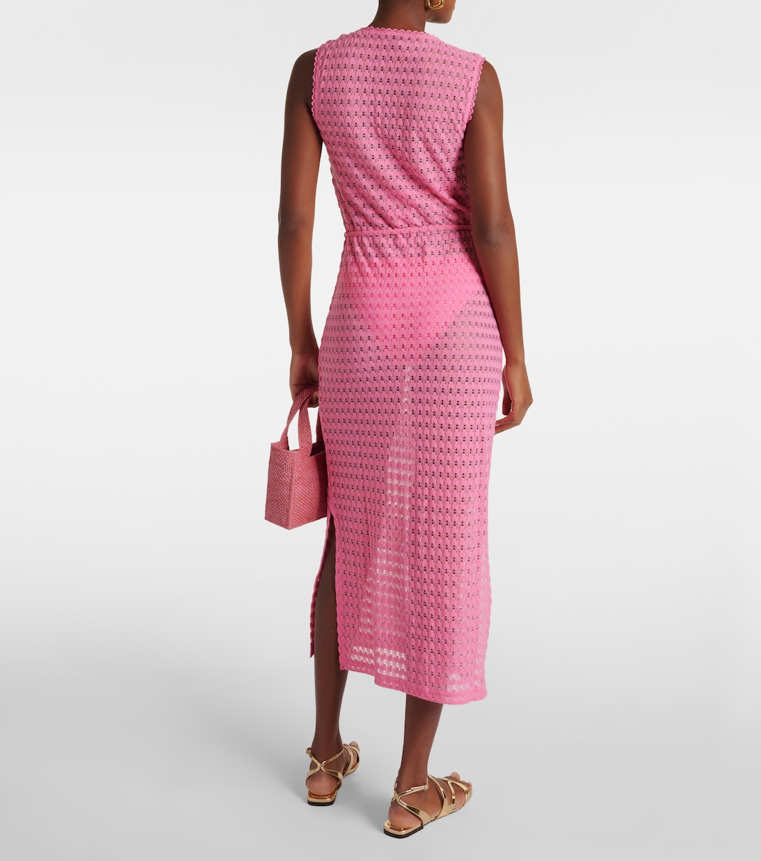 Vestido midi Annabel de punto calado | Melissa Odabash
