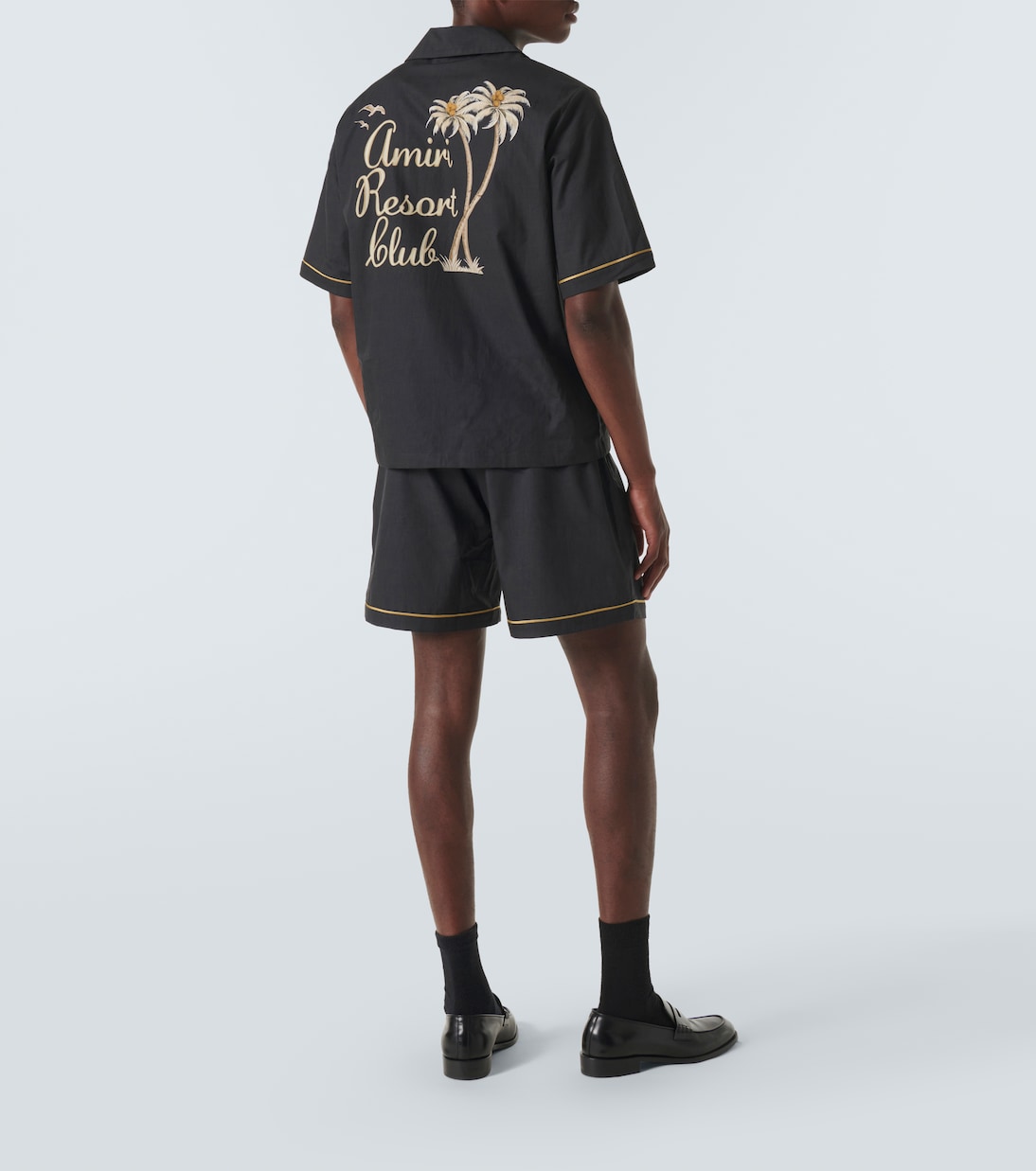 Chemise Resort Club brodée en coton | Amiri