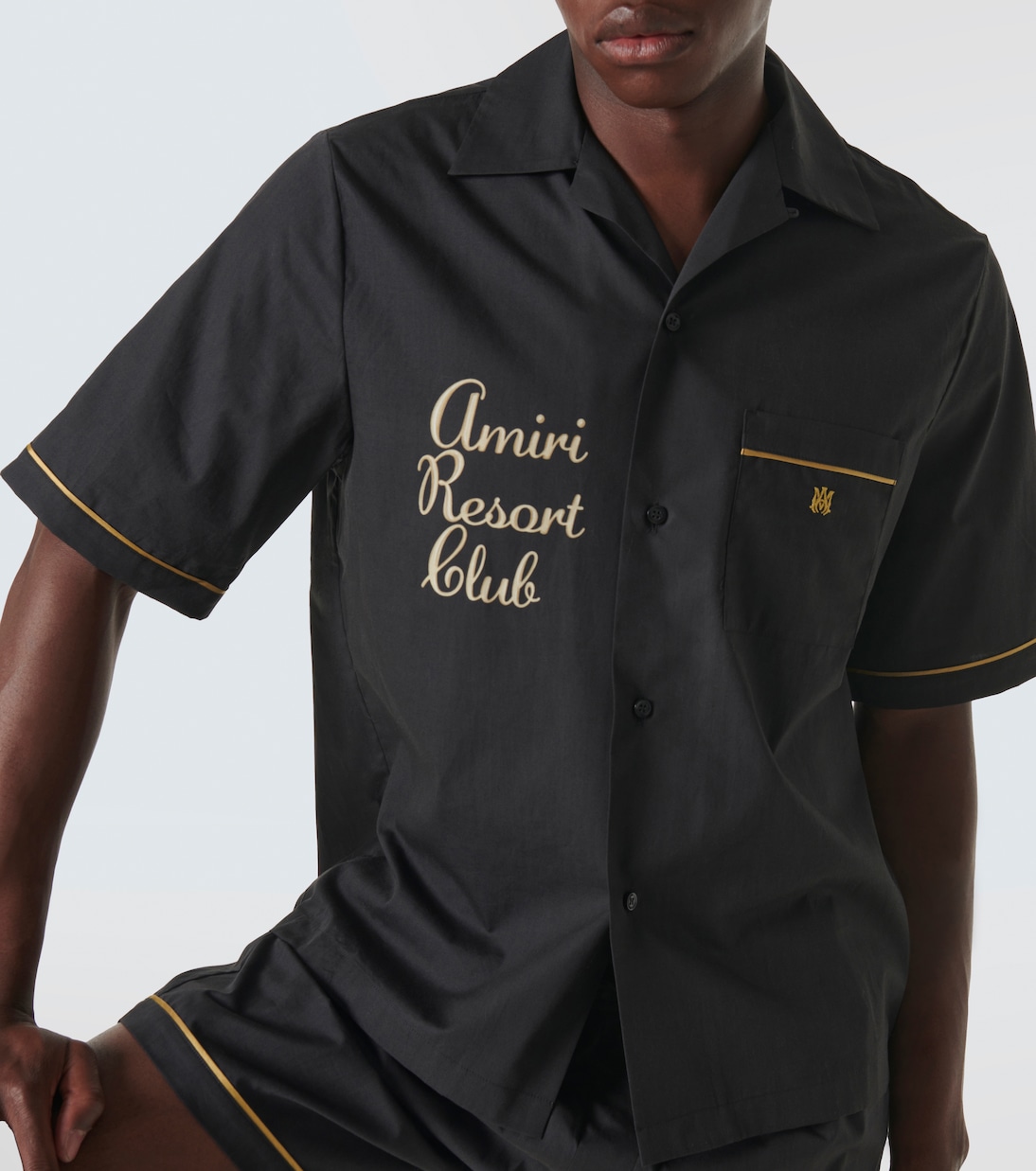 Chemise Resort Club brodée en coton | Amiri