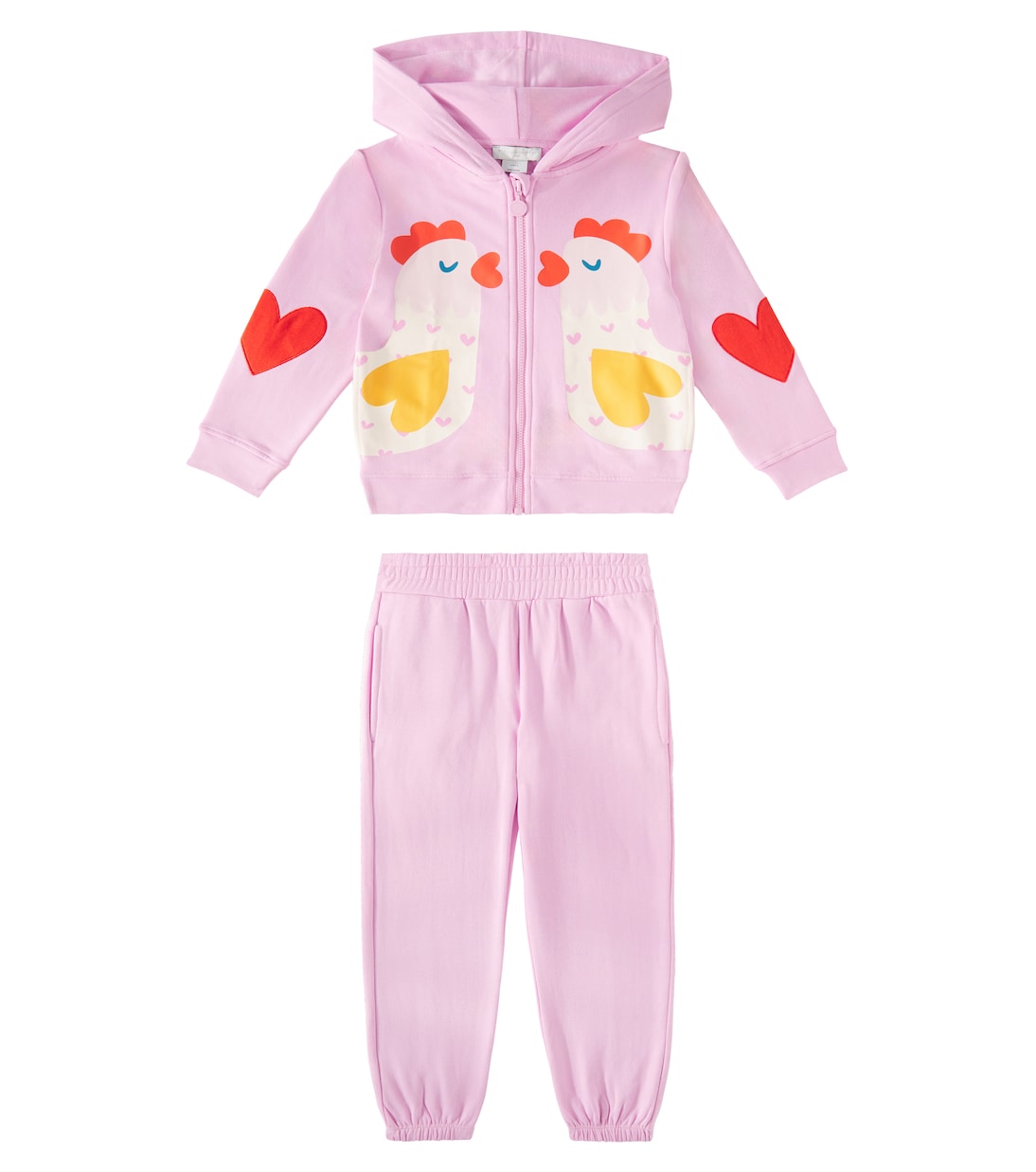 Tuta in pile di cotone con stampa | Stella McCartney Kids