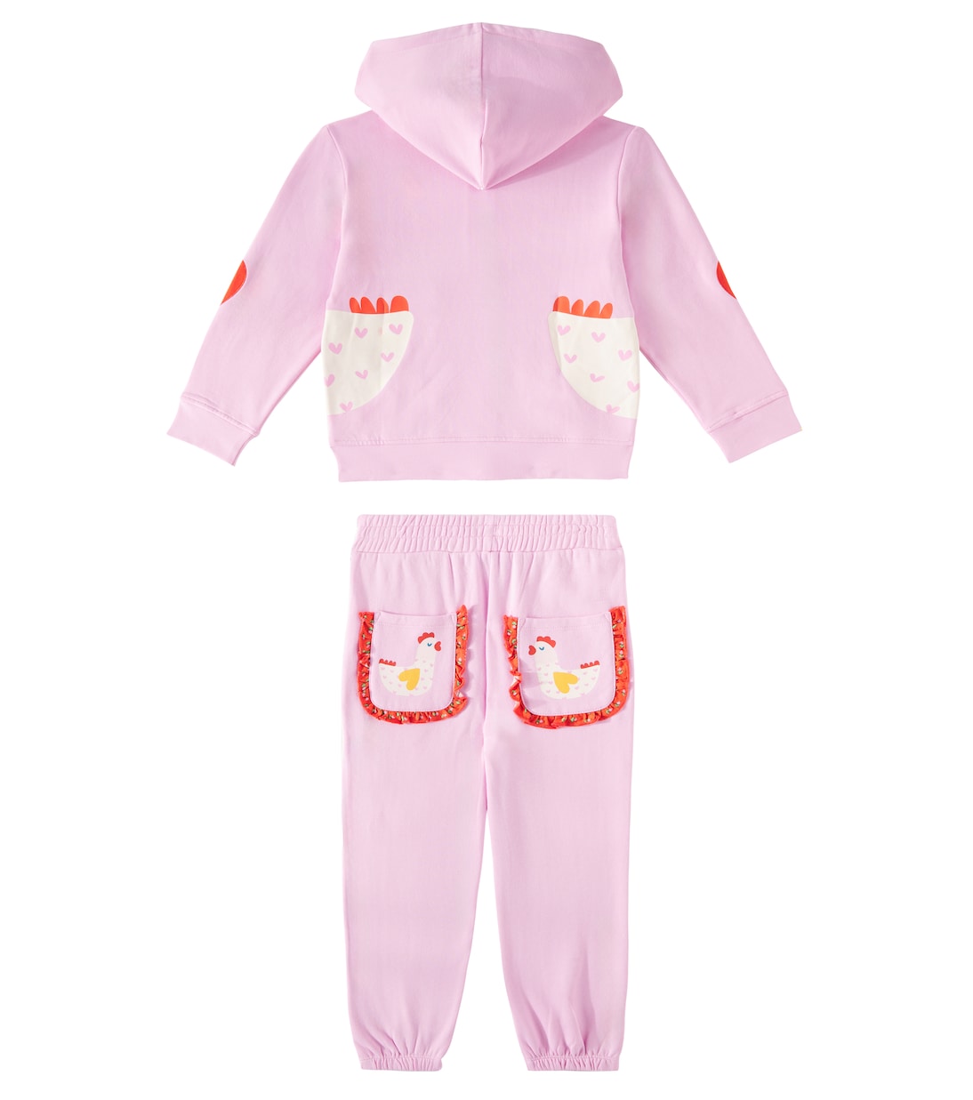 Tuta in pile di cotone con stampa | Stella McCartney Kids