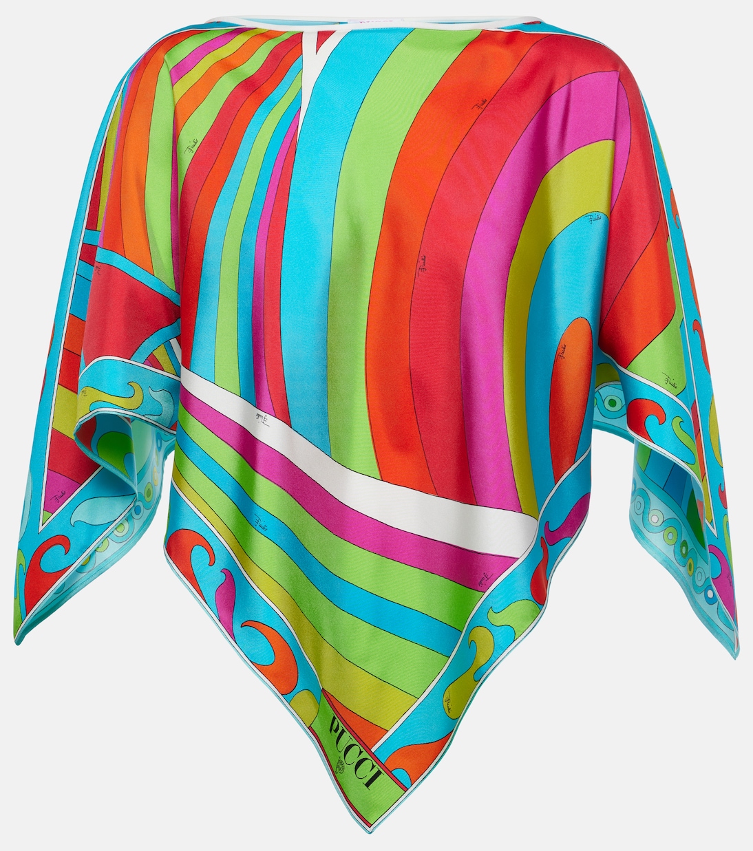 Top Iride in seta con stampa | Pucci