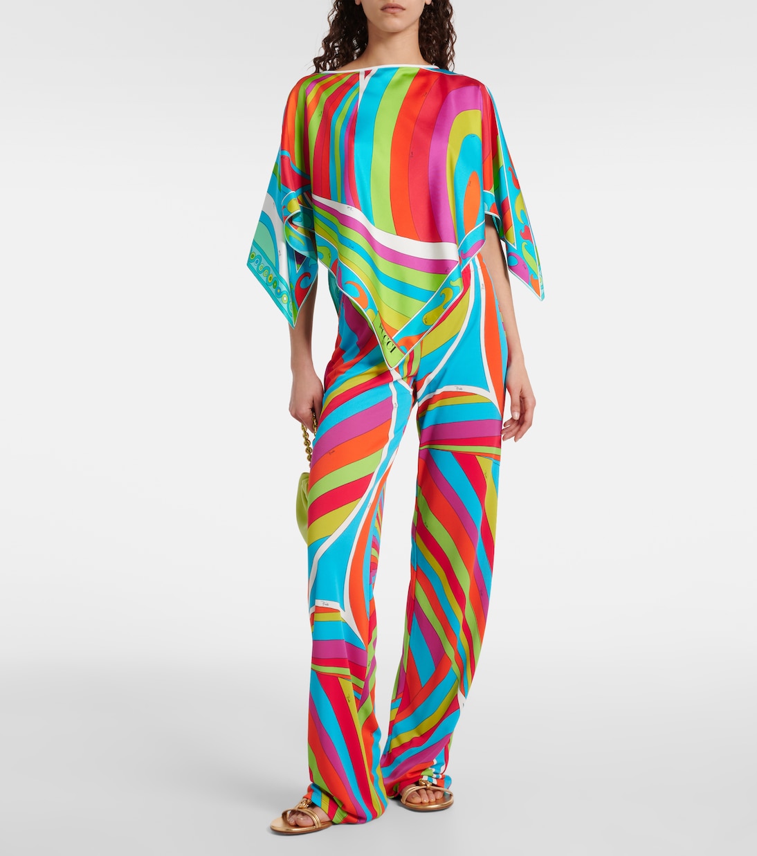 Top Iride in seta con stampa | Pucci