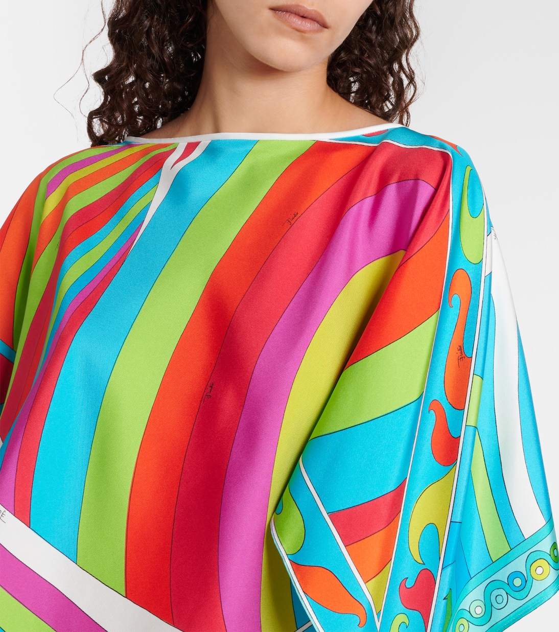 Top Iride in seta con stampa | Pucci
