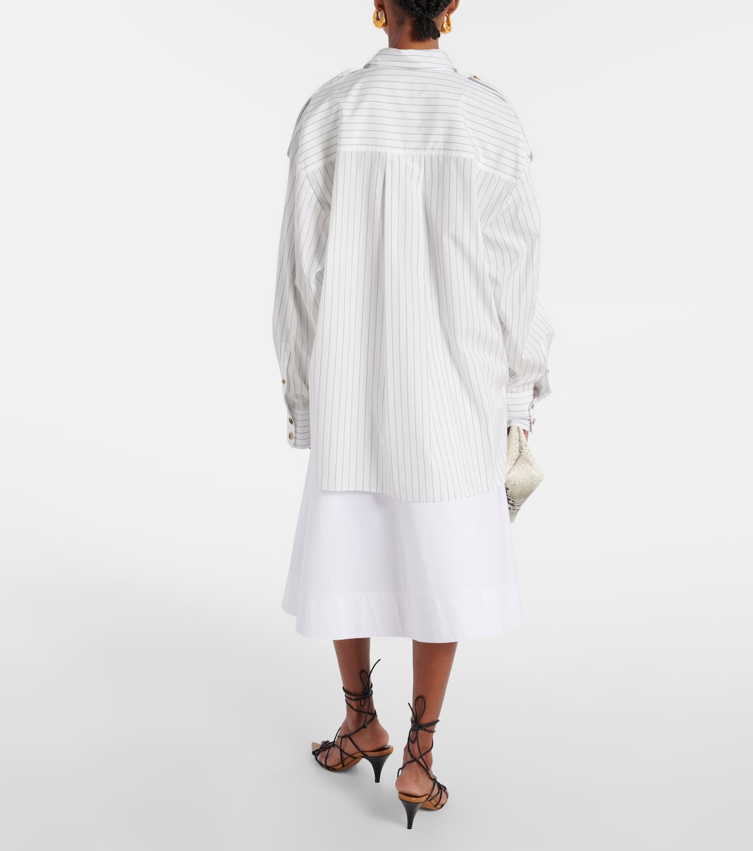 Tamal pinstriped oversized cotton shirt | Khaite