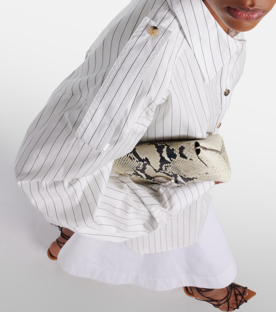 Tamal pinstriped oversized cotton shirt | Khaite