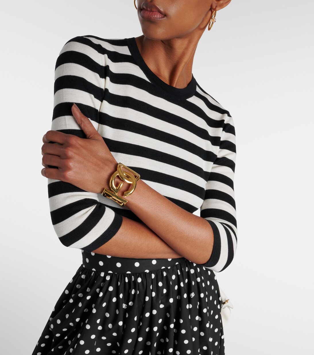 Pullover in lana vergine a righe | Dolce&Gabbana