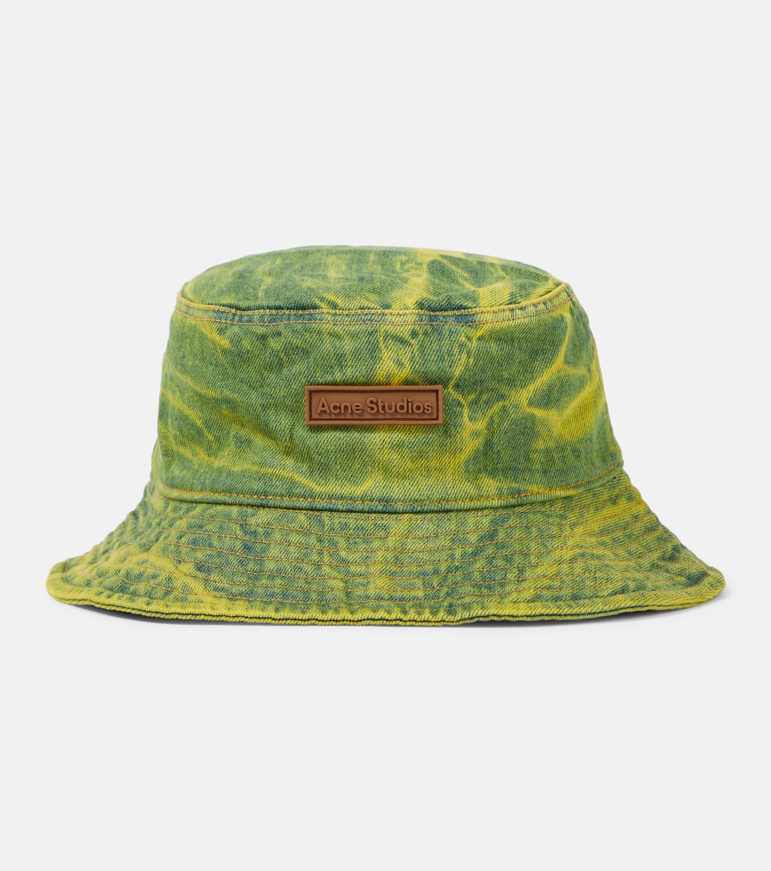 Sombrero de pescador de denim con logo | Acne Studios