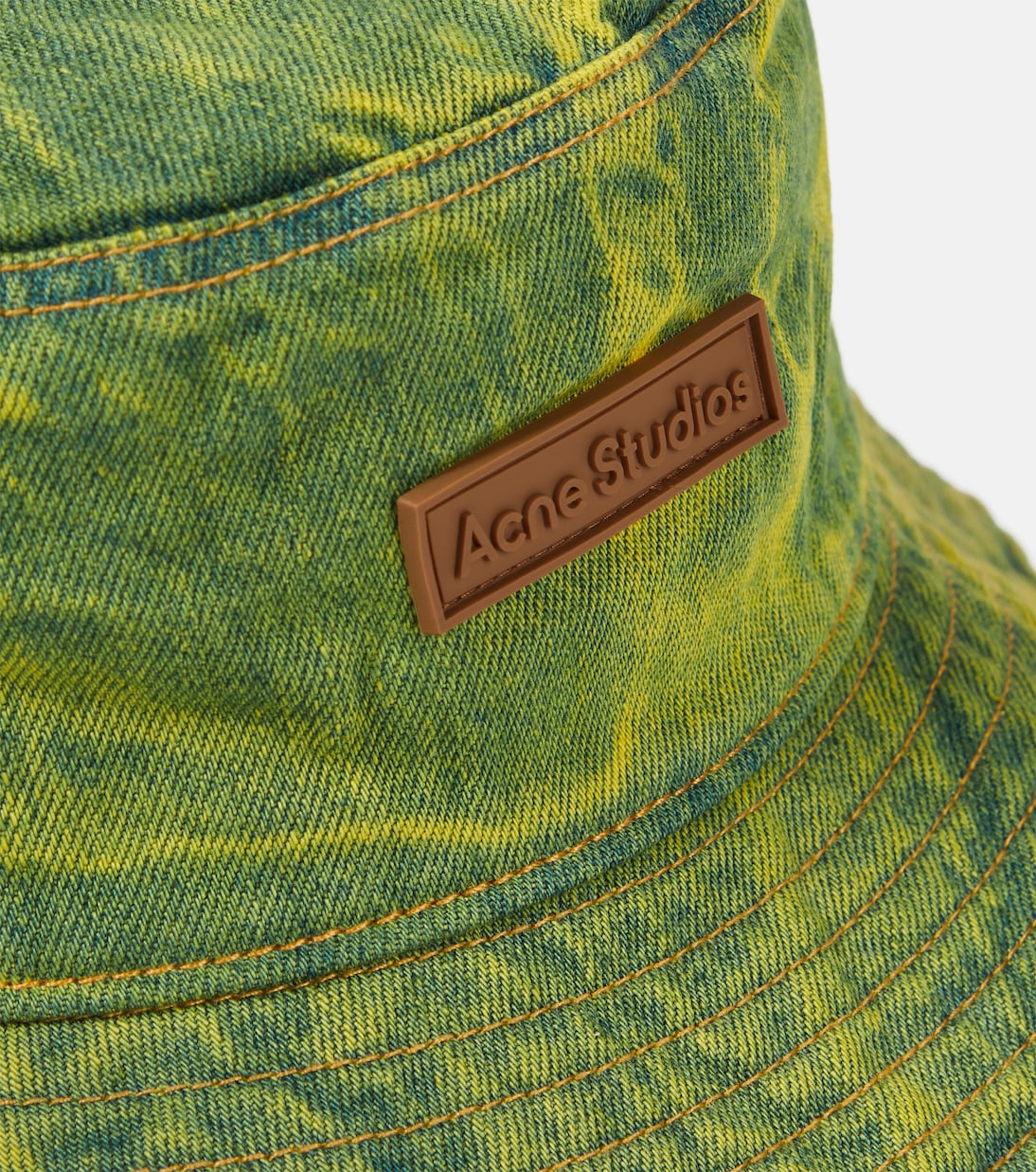 Sombrero de pescador de denim con logo | Acne Studios