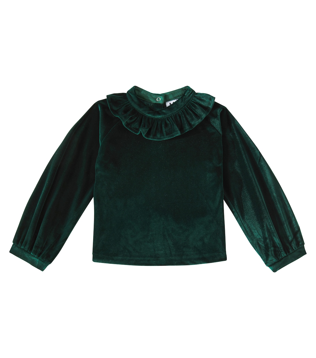 Maggie ruffled velvet blouse | Molo