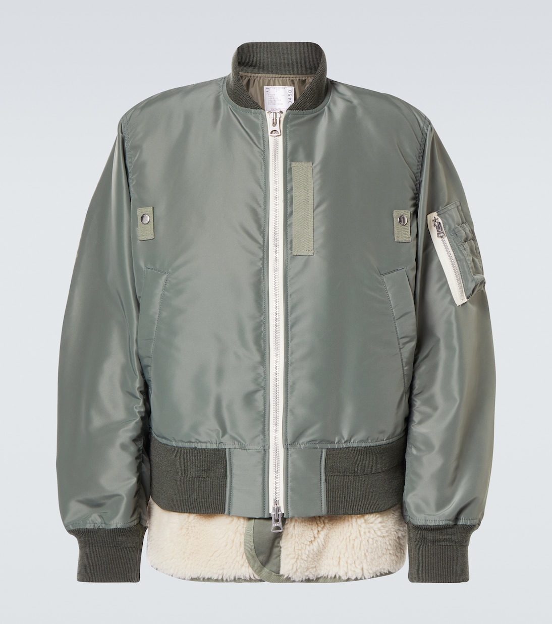 Veste bomber à shearling synthétique | Sacai
