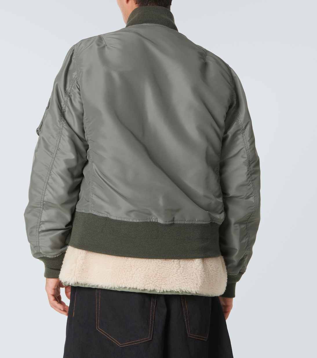 Veste bomber à shearling synthétique | Sacai