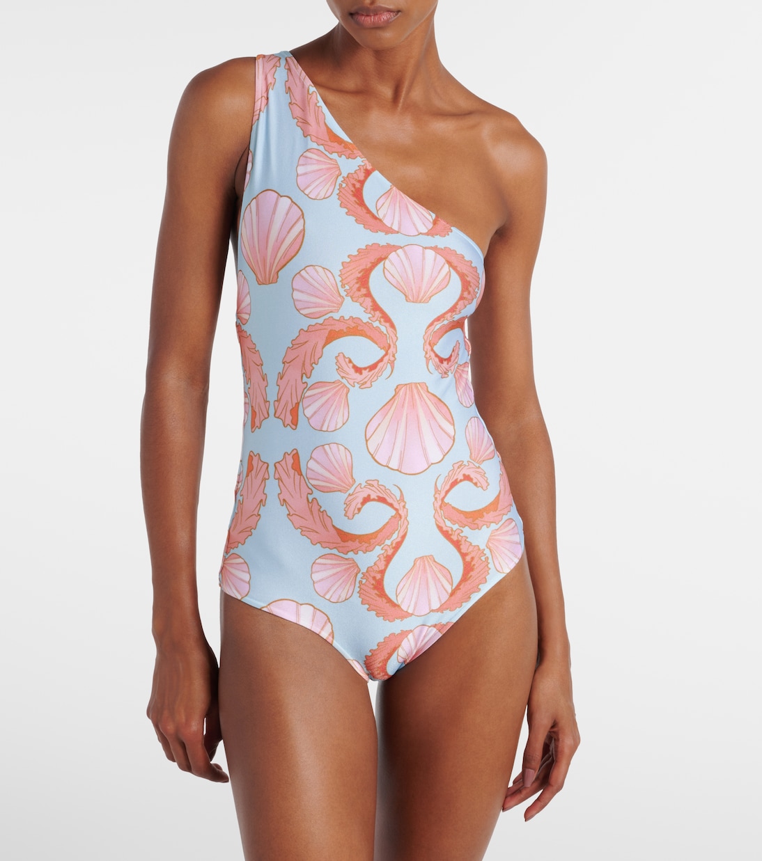 Costume intero monospalla Seashell | Adriana Degreas