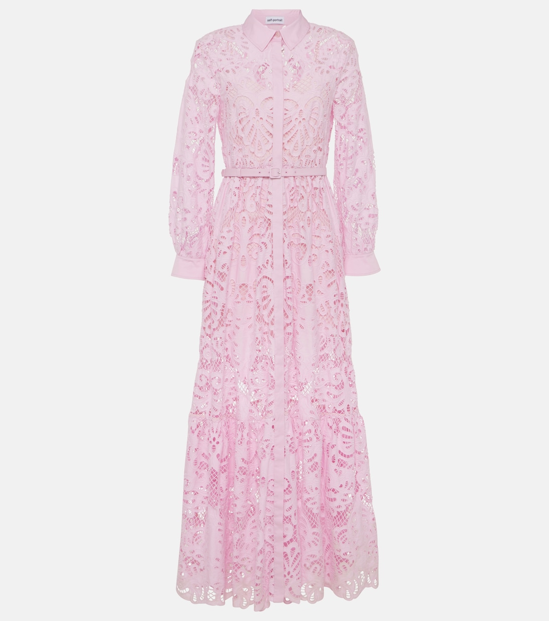 Cotton lace shirt dress | Self-Portrait