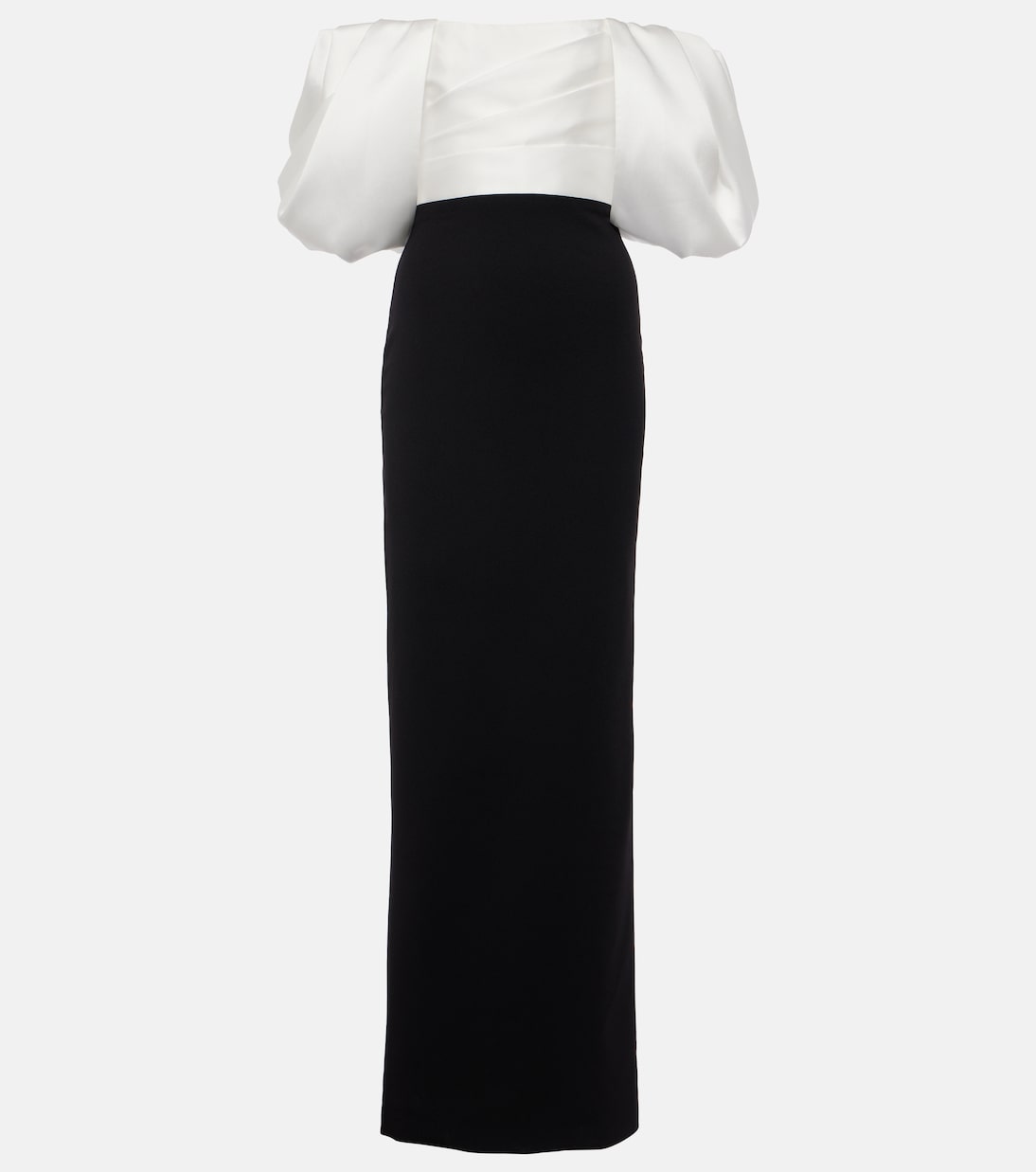 Sian gathered crêpe twill gown | Solace London